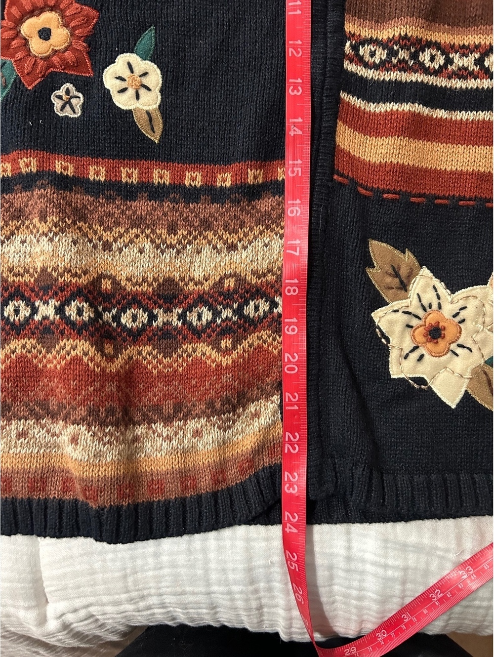 Vintage Deadstock Autumn Fall Cardigan Sweater - Picture 6 of 7